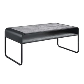 Acme Furniture Raziela Concrete Gray Black 3pc Coffee Table Set