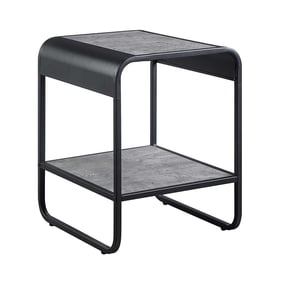 Acme Furniture Raziela Concrete Gray Black End Table