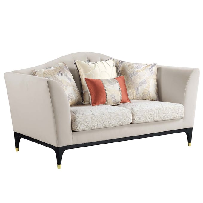 Acme Furniture Tayden Beige Loveseat with Pillows ACM-LV01156