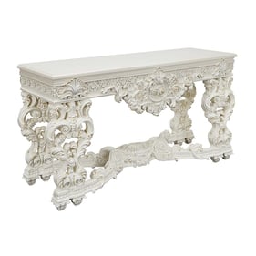 Acme Furniture Adara Antique White Sofa Table