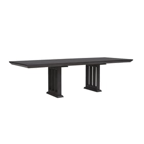 Pulaski Quincy Black Double Pedestal Dining Table