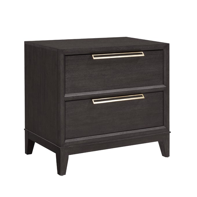 Pulaski Quincy Black 2 Drawers Nightstand with USB Port RH-P375140